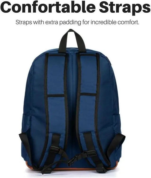 Alt view image 7 of 7 - Bluetooth Speaker Backpack With 20-Watt Speakers & Subwoofer for Parties/Festivals/Beach. Works with iPhone & Android (Blue)
