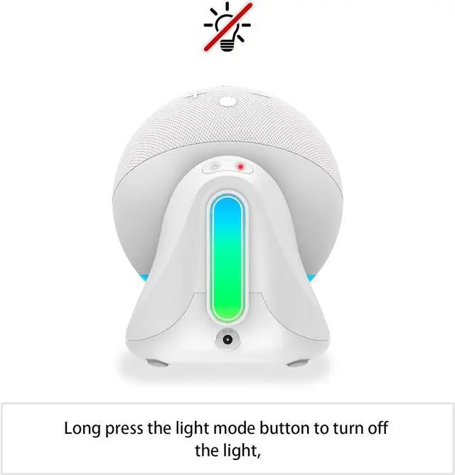 Alt view image 4 of 5 - Fanxoo ED5 battery base.The DC socket provides mobile power for EchD 5th generation,Built in music rhythm,light,The light follows The rhythm of The music,10000 mAh(Blue)(Not Included EchD 5th gen)