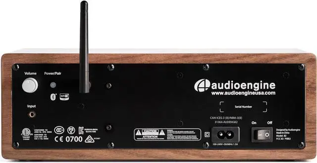 Alt view image 4 of 7 - Audioengine All in One A2 Portable Wireless Speaker - Audio with Lossless aptX Bluetooth and Analog Audio Input for Phone, Tablet, and Computers