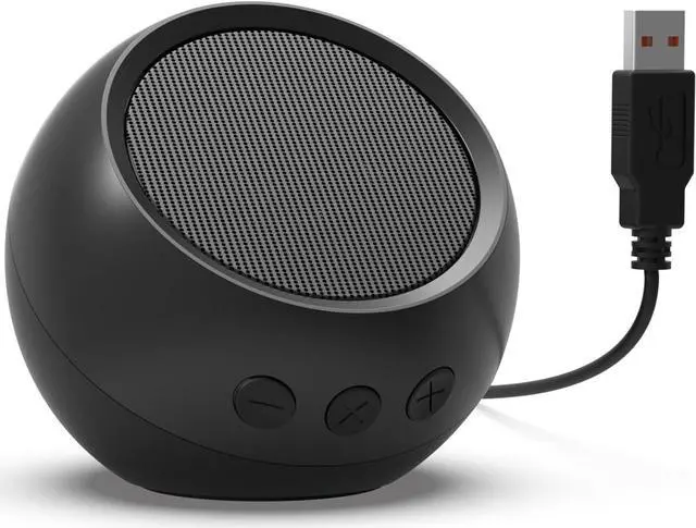 Main image of [Single] USB Computer Speakers for Desktop, PC, Laptop, Small Plug-N-Play Speakers with Crystal-Clear Sound, Loud Volume, Rich Bass, Direct Volume Control