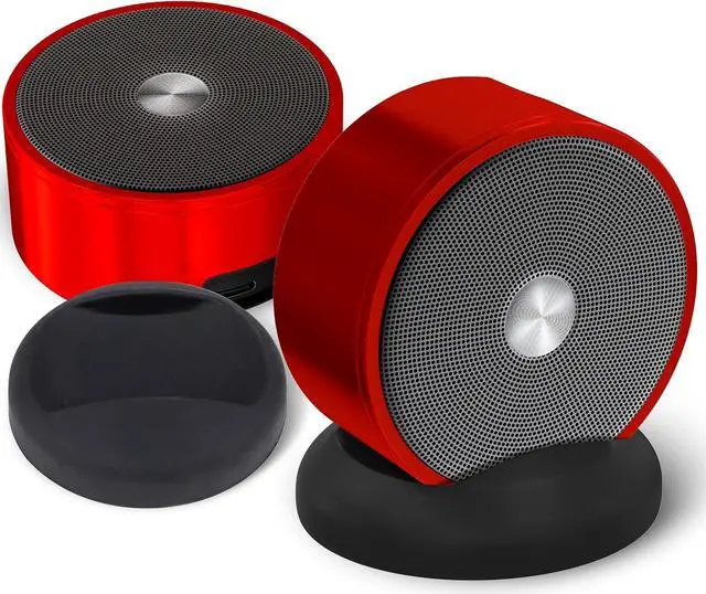 Main image of Bluetooth Speaker Pair - TF SD Card 3.5 mm Audio Cable - Dual Pairing Bluetooth Speakers - Bluetooth Multiple Wireless Speakers - Mothers Day Gift For Mothers - Bluetooth Speaker Multiple Pairing Red