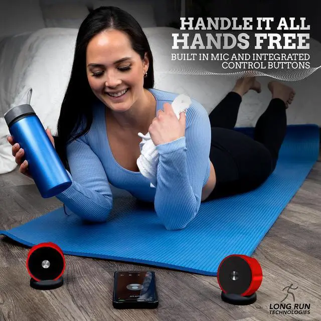 Alt view image 5 of 6 - Bluetooth Speaker Pair - TF SD Card 3.5 mm Audio Cable - Dual Pairing Bluetooth Speakers - Bluetooth Multiple Wireless Speakers - Mothers Day Gift For Mothers - Bluetooth Speaker Multiple Pairing Red