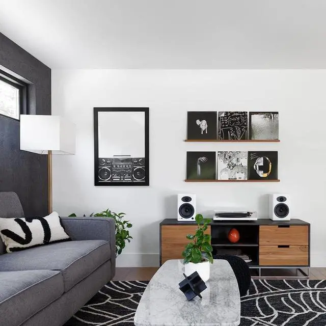 Alt view image 6 of 6 - Audioengine A5+ Wired Bookshelf Speakers Powered Speakers