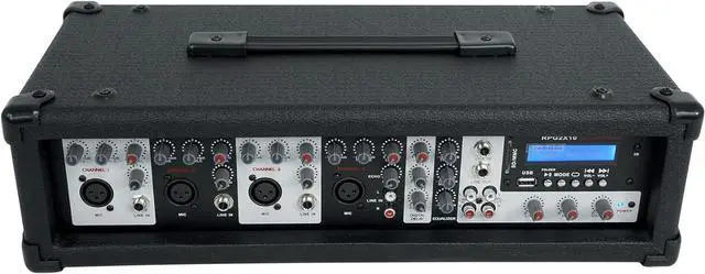 Alt view image 7 of 7 - Rockville RPG2X10 V2 10 in Package PA System 200W RMS / 800W Peak, 4-Channel Powered Mixer with Bluetooth, 2 Speakers, 2 Stands, 2 RMM-XLR Mics, USB SD MP3, for DJ Karaoke Events