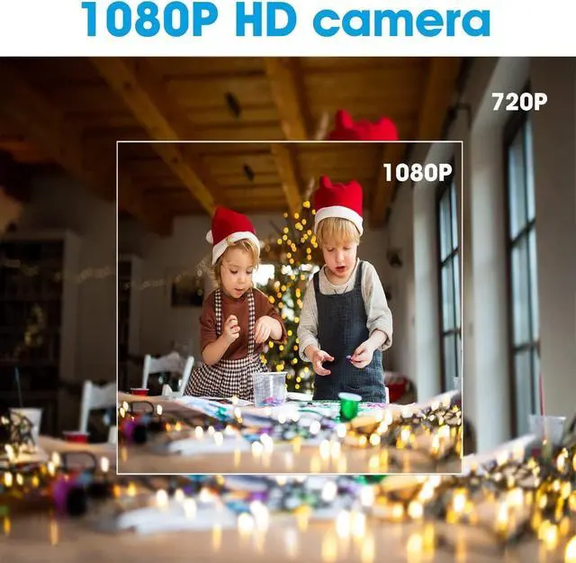 Alt view image 2 of 5 - Hidden Camera Clock Spy Camera HD 1080P WiFi Camera with Night Vision Motion Detection Small Surveillance Security Nanny Cams with Video Indoor/Home/Office