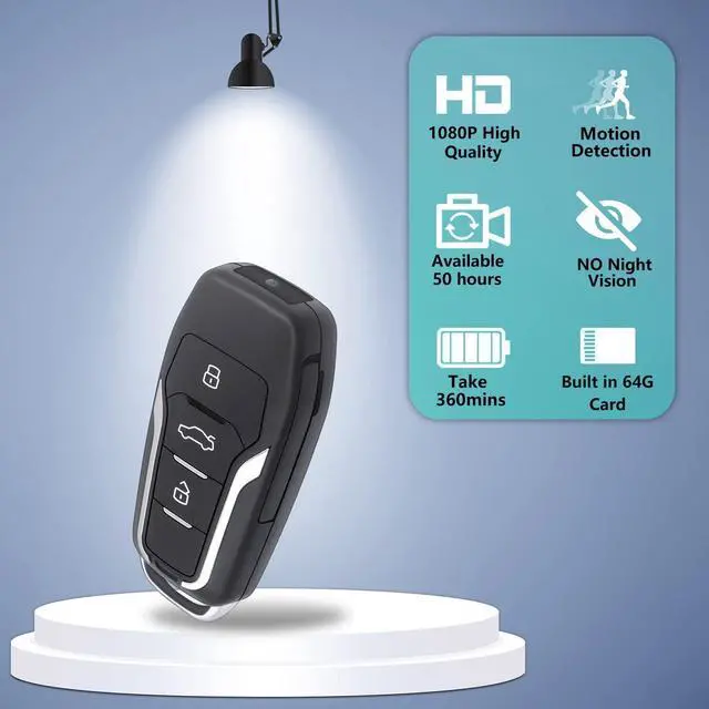 Alt view image 3 of 5 - 64GB Hidden Video Cameras,360 Minutes Battery Life, 1080P Mini Portable Spy Video Camera Covert Nanny Video Recorder with Motion Detection Security Cameras for Baby Monitors, Home