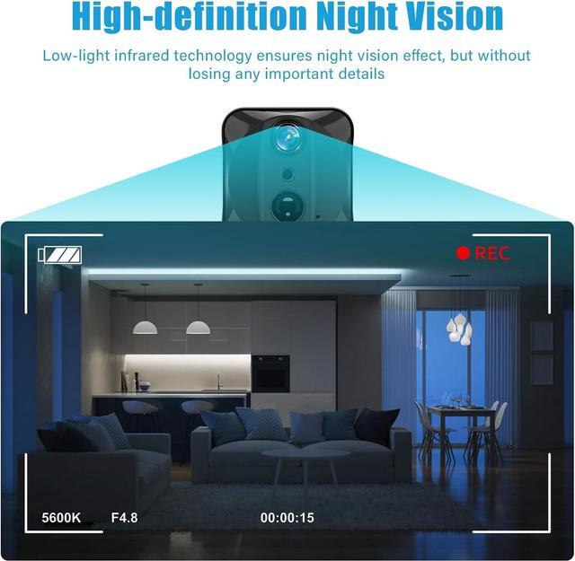 Alt view image 3 of 6 - 2024 Upgraded Mini Spy Camera Hidden Camera,4K WiFi Wireless Camera, 100 Days Standby Battery Life,AI Motion Detection Alerts,Nanny Cam Security Cam for Indoor,Home,Baby,Pets