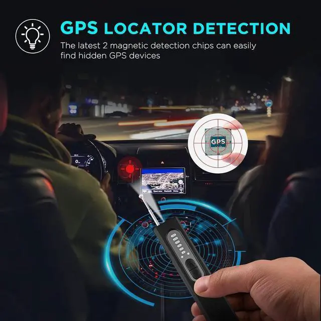 Alt view image 4 of 7 - Hidden Camera Detectors, Camera Detector, Bug and Hidden Camera Detector, RF Wireless Signal Scanner for Home Office Travel, 6 Levels Sensitivity 4 Modes, 34H Working Time