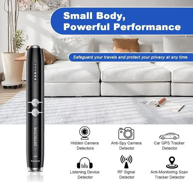 Alt view image 2 of 7 - Hidden Camera Detectors, Bug Detector, /Bug/GPS Tracker/RF Signal Detector, 4 Pro Modes, 5 Levels Sensitivity, Camera Detector Spy Camera Finder, Spy Camera Detector for Hotels, Home, Office