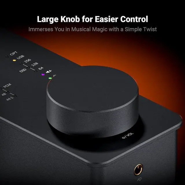 Alt view image 3 of 7 - Fosi Audio SK02 DAC Amp Headphone Amplifier Desktop USB C to AUX Digital to Analog Audio Converter Adapter Preamp Optical to 3.5mm 4.4mm Balanced Combo for Home Audio System