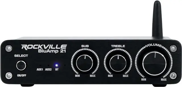 Main image of 21 Silver 2.1 Channel Bluetooth Home Audio Amplifier Receiver