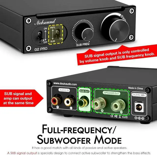 Alt view image 5 of 7 - G2 PRO TPA3255 Hi-Fi 300W Subwoofer Power Amplifier Mono Channel Class D SUB Audio Amp
