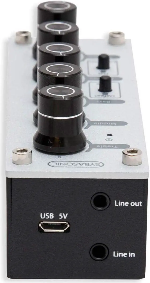 Alt view image 3 of 5 - Syba Sonic SD-DAC63106 Stereo 3 Band Tone Control Pre-amp and Headphone Amplifier
