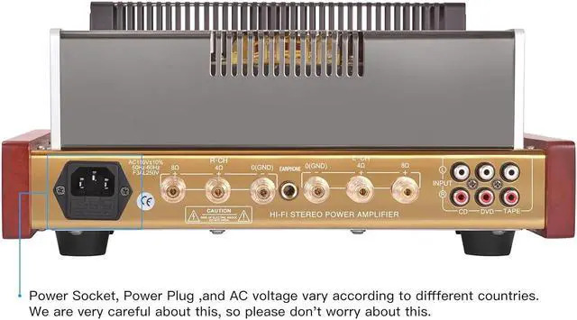Alt view image 3 of 6 - Yaqin MC-84L Stereo Vacuum Tube Push-Pull Integrated Amplifier,Output Power12Wx2,Tubes 6P14x4pcs 12AX7Bx2pcs, AC 115V or AC 230V