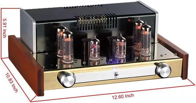 Alt view image 4 of 6 - Yaqin MC-84L Stereo Vacuum Tube Push-Pull Integrated Amplifier,Output Power12Wx2,Tubes 6P14x4pcs 12AX7Bx2pcs, AC 115V or AC 230V