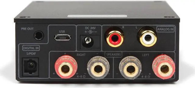 Alt view image 2 of 5 - Micca OriGain Compact Stereo Integrated Amplifier and DAC, 50W x 2, 96kHz/24-Bit, USB and Optical S/PDIF (Black)
