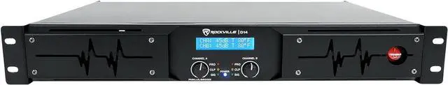 Main image of Rockville D14 2-Channel Class D Pro/DJ Rack Mount Power Amplifier