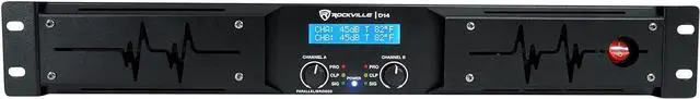 Alt view image 2 of 7 - Rockville D14 2-Channel Class D Pro/DJ Rack Mount Power Amplifier