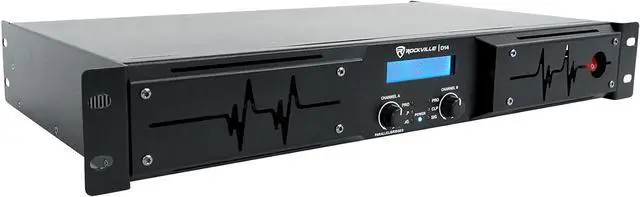 Alt view image 4 of 7 - Rockville D14 2-Channel Class D Pro/DJ Rack Mount Power Amplifier