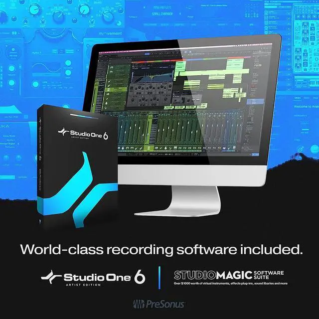 Alt view image 5 of 7 - PreSonus Studio 24c 2x2, 192 kHz, USB Audio Interface with Studio One Artist and Ableton Live Lite DAW Recording Software