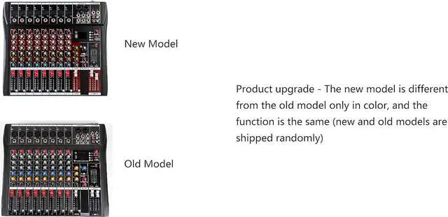 Alt view image 7 of 7 - Professional 8 Channel Mixing Console Audio Mixer Bluetooth w/USB Drive Amplifier Studio Audio Sound Mixer Console Ac 110v 50hz 18w