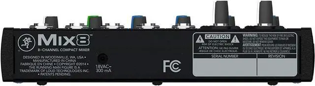 Alt view image 3 of 5 - Mackie -Mix8- Compact 8-Channel Desktop Analog Midsize Mixer for Live Sound 2 Mic/Line Input Channels with Pair of EMB XLR Cable and Gravity Magnet Phone Holder Bundle (2)