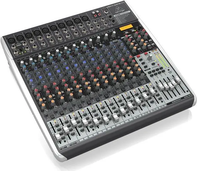 Alt view image 3 of 5 - Behringer XENYX QX2442USB Premium 24-Input 4/2-Bus Mixer with XENYX Mic Preamps and Compressors, Klark Teknik Multi-FX Processor, Wireless Option and USB/Audio Interface