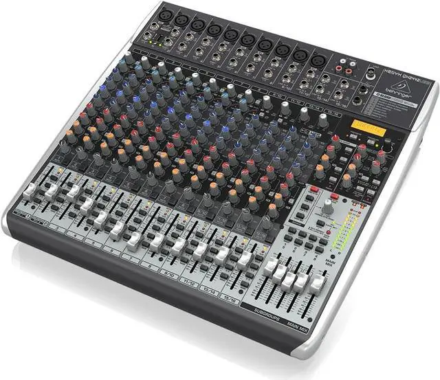 Alt view image 4 of 5 - Behringer XENYX QX2442USB Premium 24-Input 4/2-Bus Mixer with XENYX Mic Preamps and Compressors, Klark Teknik Multi-FX Processor, Wireless Option and USB/Audio Interface