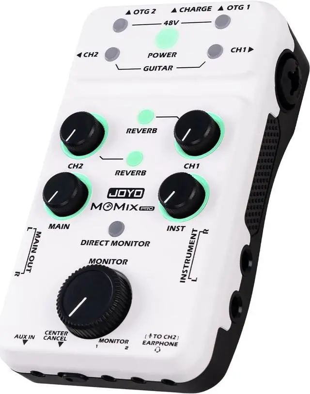 Main image of JOYO Audio Mixer USB Audio Interface Stereo XLR+48V Phantom Power Mixer for Live Streaming Recording Podcasting Plug & Play (MOMIX PRO)