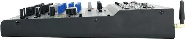 Alt view image 4 of 6 - Rockville ROCKMIX 10FX 10 Channel USB Interface Mixer with 2-Way Bluetooth | 16 DSP Effects, 48V Phantom Power, Compressor, 3-Band EQ, Bluetooth 5.0, XLR Outputs, Steel Construction, Vocal Canceler