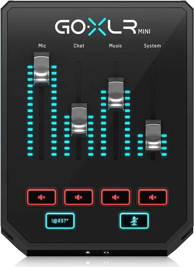 Main image of TC Helicon GoXLR MINI Online Broadcast Mixer with USB/Audio Interface and Midas Preamp, Officially Supported on Windows