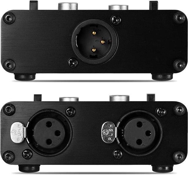Alt view image 6 of 7 - 2 Way XLR Balanced Stereo Audio Switcher Passive A/B Mini Switch Box Mixer Sound Splitter (KN102, 2-IN-1-OUT)