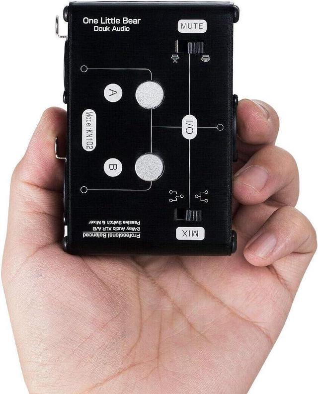 Alt view image 7 of 7 - 2 Way XLR Balanced Stereo Audio Switcher Passive A/B Mini Switch Box Mixer Sound Splitter (KN102, 2-IN-1-OUT)
