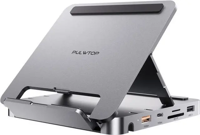 Main image of iPad Docking Station, 4K@60Hz HDMI, 100W PD Aluminum Hub with SSD Enclosure, Stand Dock for iPad Pro/iPad Mini 6th Gen, No Lightning Port
