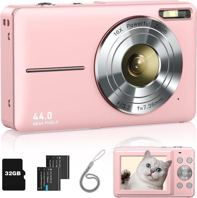 Digital Camera, Kids Camera with 32GB Card on sale FHD 1080P 44MP Vlogging Camera