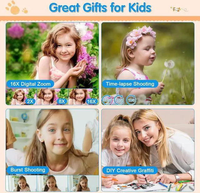Alt view image 3 of 6 - Kids Camera Instant Print - Kids Instant Cameras That Print Photos Digital Camera for Kids 1080P Toys Camera with Instant Pictures Birthday Gifts for 3 4 5 6 7 8 9 10 11 12 Year Old Girls Boys