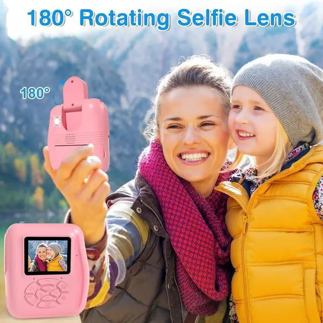 Alt view image 5 of 6 - Kids Camera Instant Print - Kids Instant Cameras That Print Photos Digital Camera for Kids 1080P Toys Camera with Instant Pictures Birthday Gifts for 3 4 5 6 7 8 9 10 11 12 Year Old Girls Boys