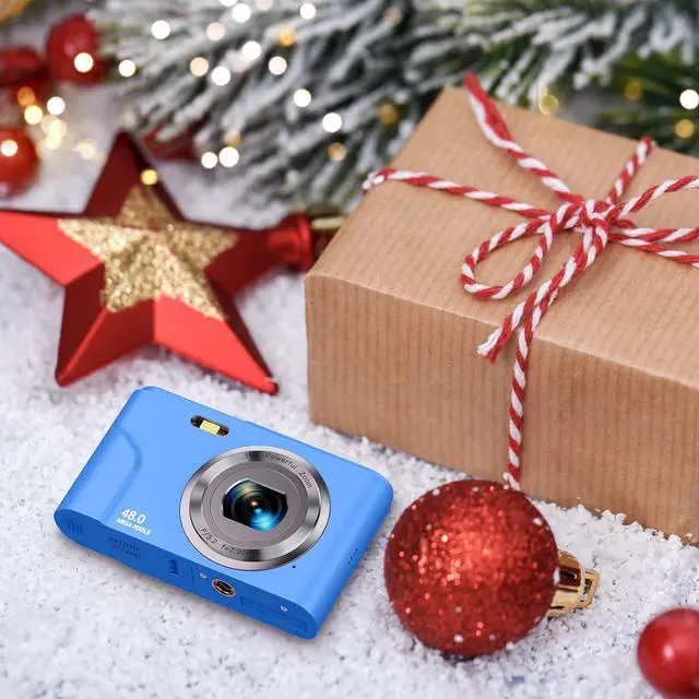 Alt view image 7 of 7 - Digital Camera Auto Focus Point and Shoot Camera, FHD 1080P 48MP Kids Camera with 32GB Memory Card,16X Zoom Vlogging Camera Small Digital Cameras for Kids Teenagers Students Blue