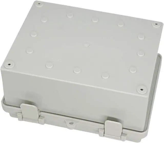 Alt view image 3 of 7 - Zulkit Junction Box ABS Plastic Dustproof Waterproof IP65 Electrical Boxes Hinged Shell Outdoor Universal Project Enclosure 8.7 x 6.7 x 4.3 inch (220x170x110 mm)