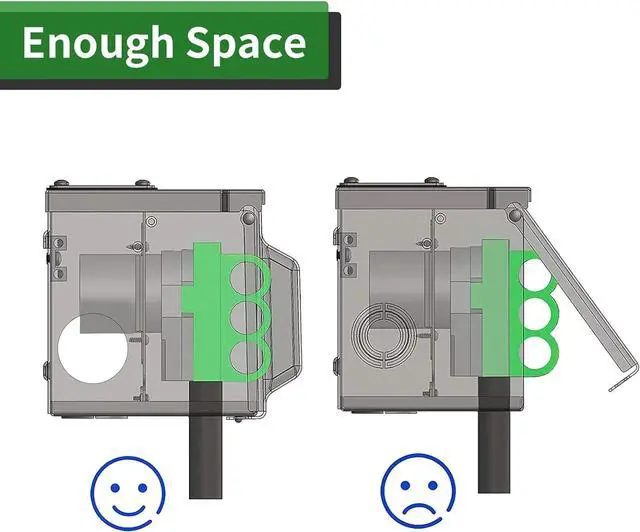 Alt view image 2 of 6 - RVGUARD 50 Amp 125/250 Volt RV/EV Power Outlet Box, Enclosed Lockable Weatherproof Outdoor Electrical NEMA 14-50R Receptacle Panel, ETL Listed