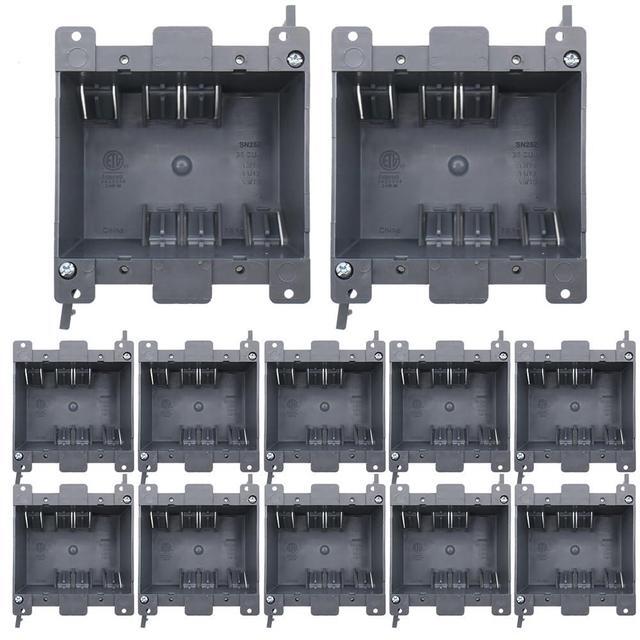 Electrical Box Zulkit Junction Box,IP67 Waterproof Hinged Cover Stainless Steel Buckle Plastic Enclosure For Project W Mounting Plate Wall Bracket And Cable Gland (19.7"x15.7"x7.9", Grey Cover Outdoor Electrical Box