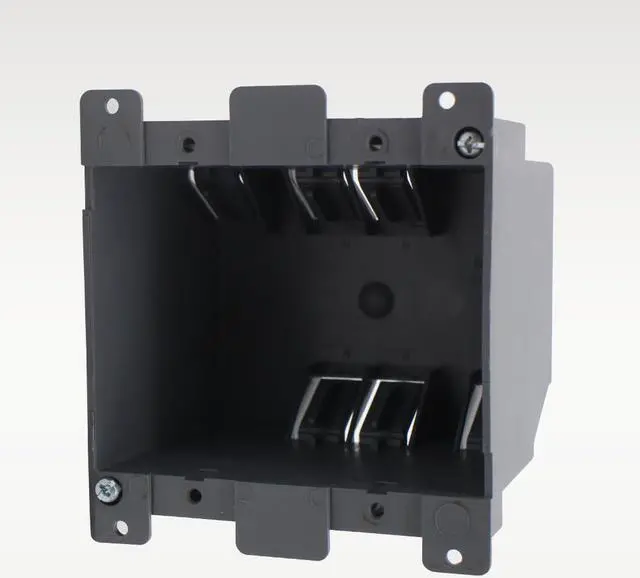 Alt view image 3 of 7 - 2-Gang Old Work Electrical Outlet Box, Plastic Junction Box for Switches,26 cu Inch Outlet Box,for Home Improvement, ETL Listed and Fire Rated for 2 Hours(3 PCS)
