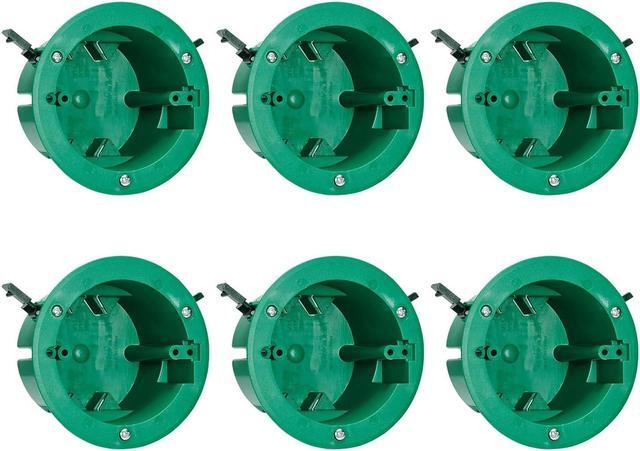 Main image of Round Electrical Old Work Box, PVC, UL Listed, 6 Pack