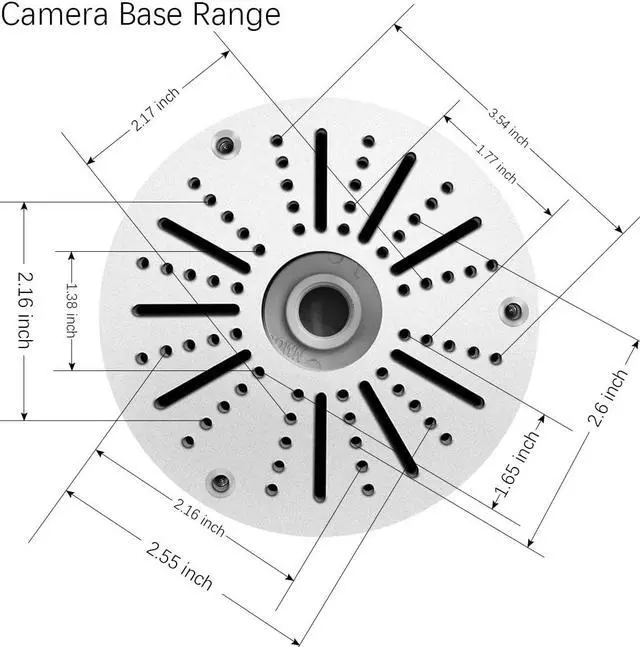 Alt view image 5 of 7 - (Outdoor Security Camera Junction Box) Universal Junction Box for Bullet Dome Turret Cameras & Solar Panel, CCTV Base Box Hide Cable, Wall Ceiling Mount Bracket, Metal Electric Enclosure