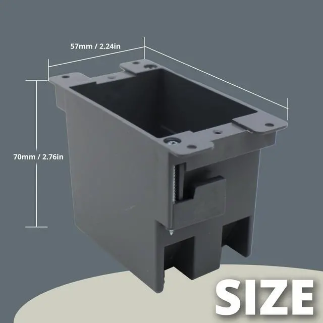 Alt view image 3 of 5 - Old Work Electrical Box 1 GangPVC Electrical Junction Box for Switch14 CU.in.Electrical Outlet Boxes Plastic Single (Pack of 6),for Home Improvement,ETL,Fire Rated for 2 Hours