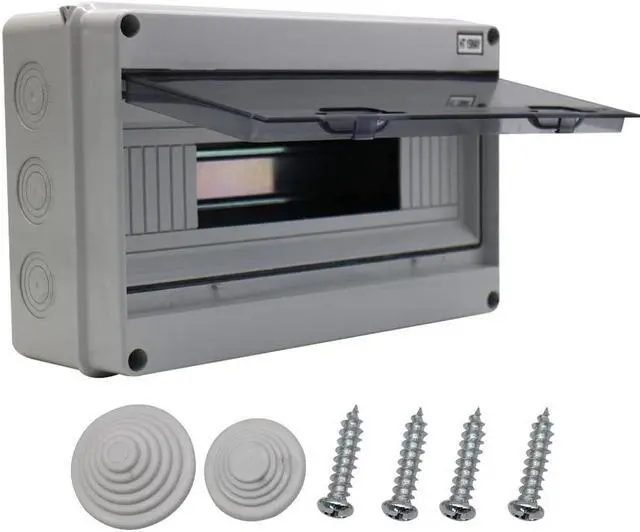 Main image of IP65 ABS Waterproof Circuit Breaker Distribution Box Din,ABS 3 Phase Power Supply Plastic Distribution Boxes Electrical for Circuit Breaker 15 Way