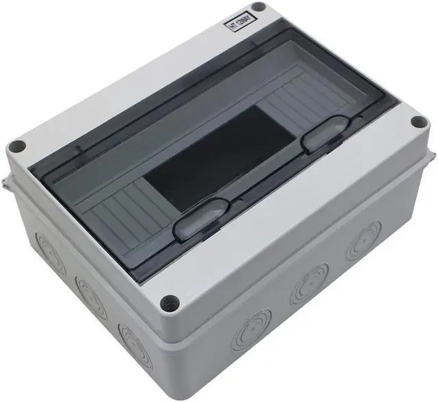 Alt view image 3 of 7 - IP65 ABS Waterproof Circuit Breaker Distribution Box Din,ABS 3 Phase Power Supply Plastic Distribution Boxes Electrical for Circuit Breaker 15 Way