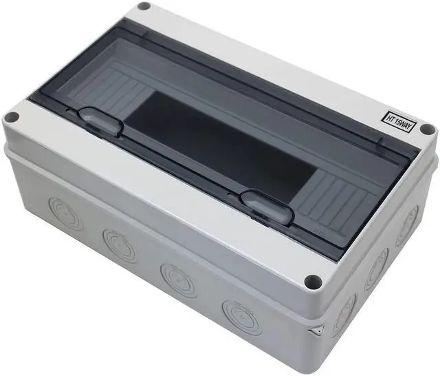 Alt view image 5 of 7 - IP65 ABS Waterproof Circuit Breaker Distribution Box Din,ABS 3 Phase Power Supply Plastic Distribution Boxes Electrical for Circuit Breaker 15 Way