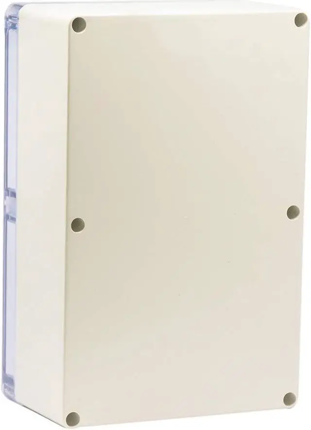 Alt view image 3 of 5 - Zulkit Junction Box ABS Plastic Dustproof Waterproof IP65 Universal Electrical Boxes Project Enclosure Grey with Clear Cover 9.1 x 5.9 x 3.4 inch (230 x 150 x 87mm)