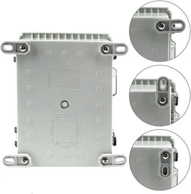 Alt view image 2 of 5 - Sunnyglade ABS Plastic Dustproof Waterproof IP65 Junction Box Universal Durable Electrical Project Enclosure with Lock (6.7"x8.7"x4.3" CC)